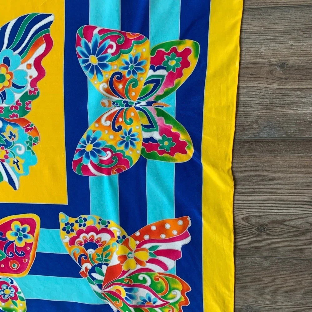 diane gilman silk Scarf 33/34”